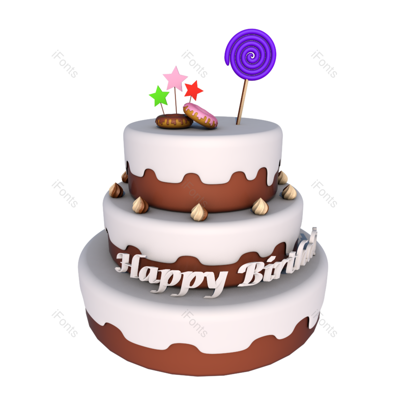 元素图片,生日元素,生日蛋糕PNG,巧克力蛋糕免抠素材